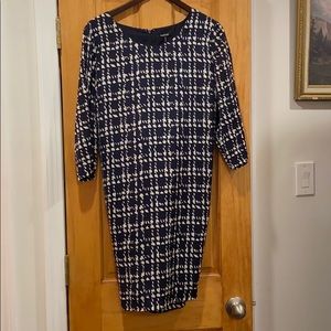 Houndstooth Shift Dress